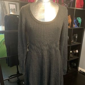 Grey sweater dress